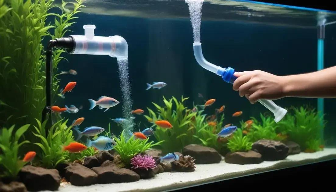 Cuidados na manutenção do aquário