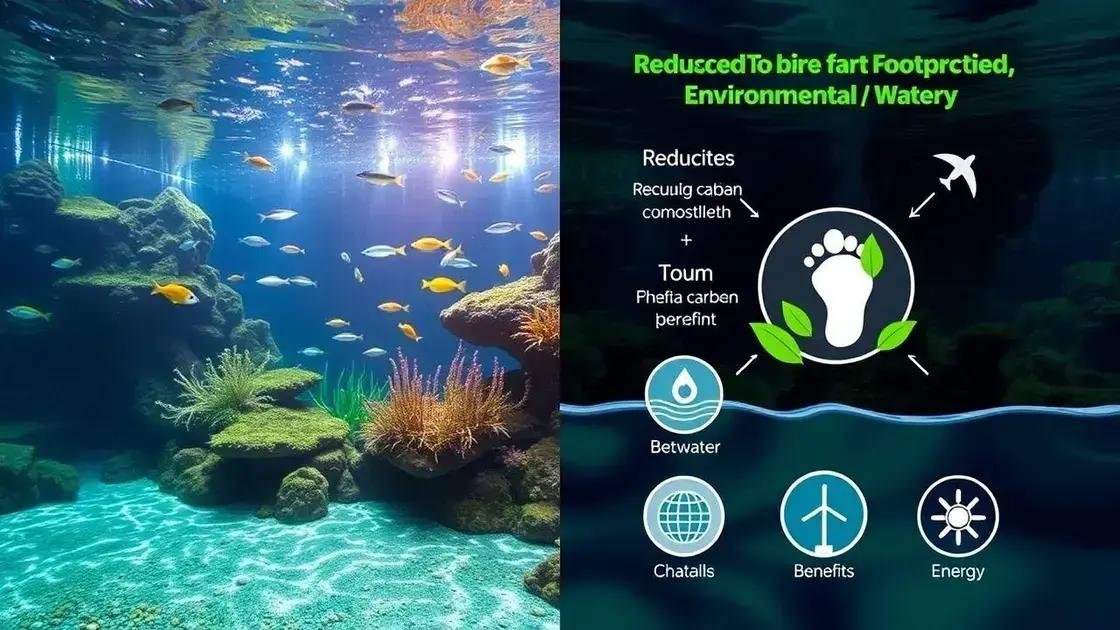Benefícios ambientais de um aquário econômico