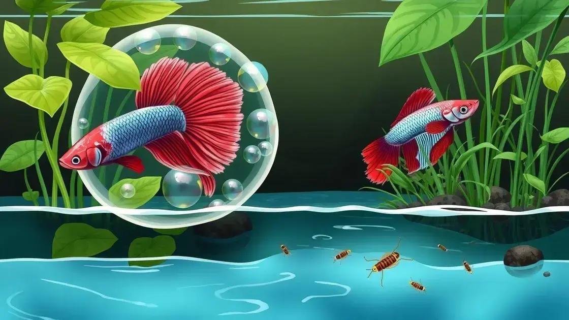 Comportamento dos bettas em seu habitat