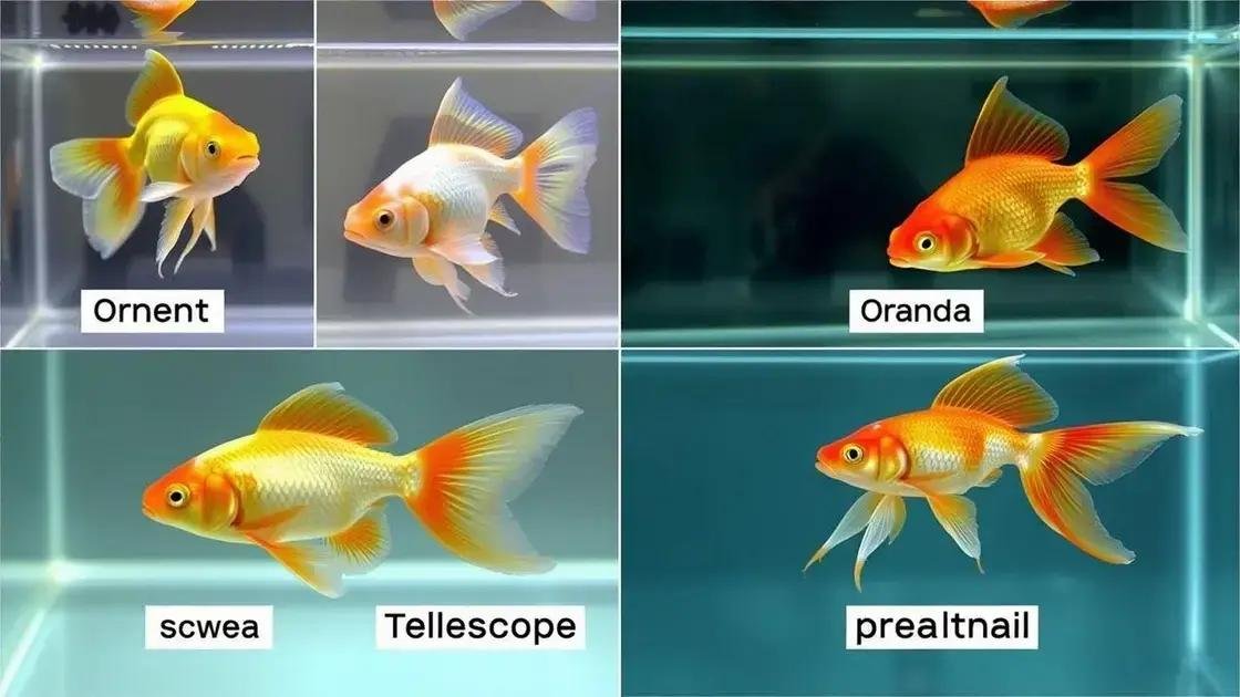 Principais raças de peixe kinguio e suas vidas