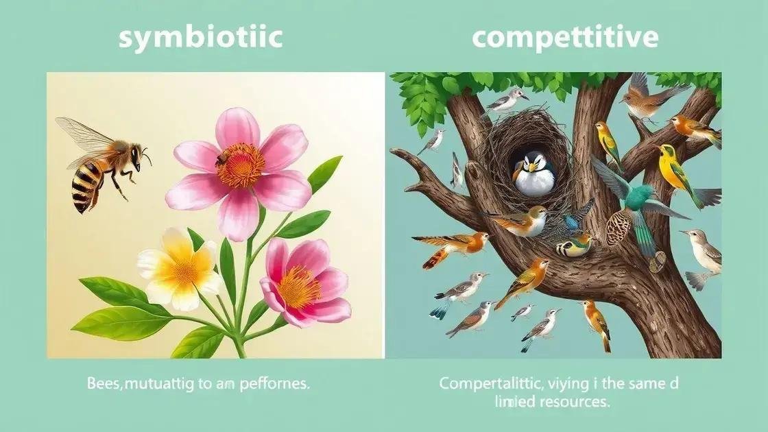 Interações entre espécies: simbiótica ou competitiva?