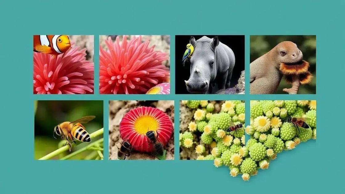 Exemplos de espécies que coexistem bem