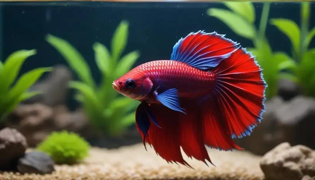 Interação e comportamento do peixe beta