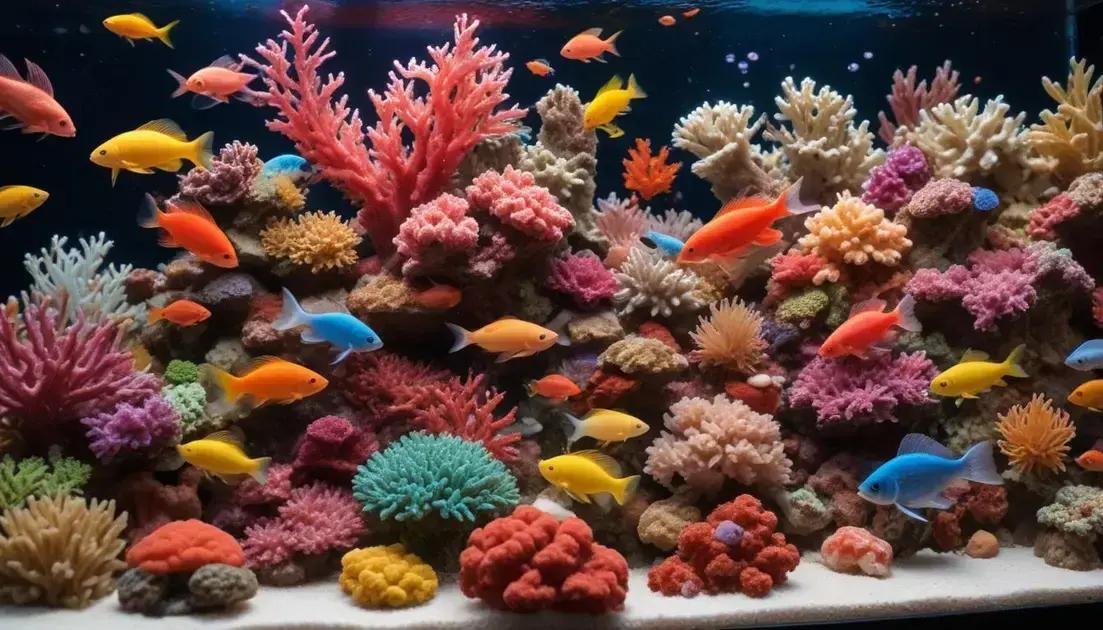 Alimentação adequada para peixes de água salgada