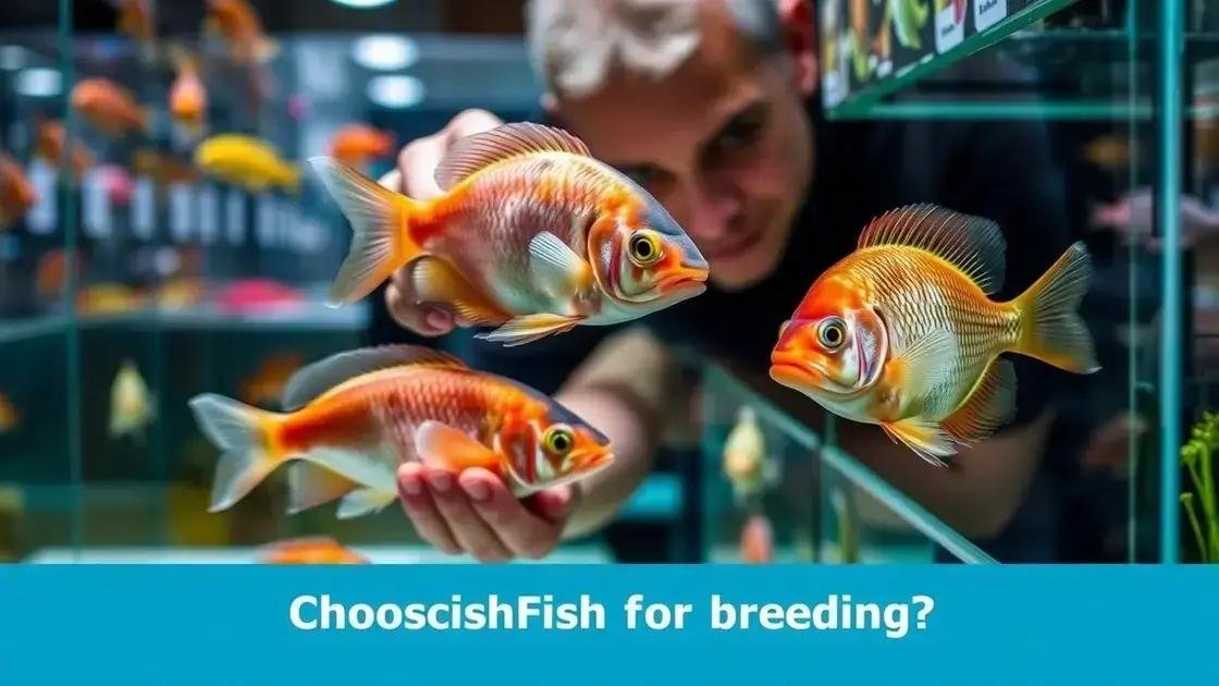 Como escolher os peixes para acasalamento