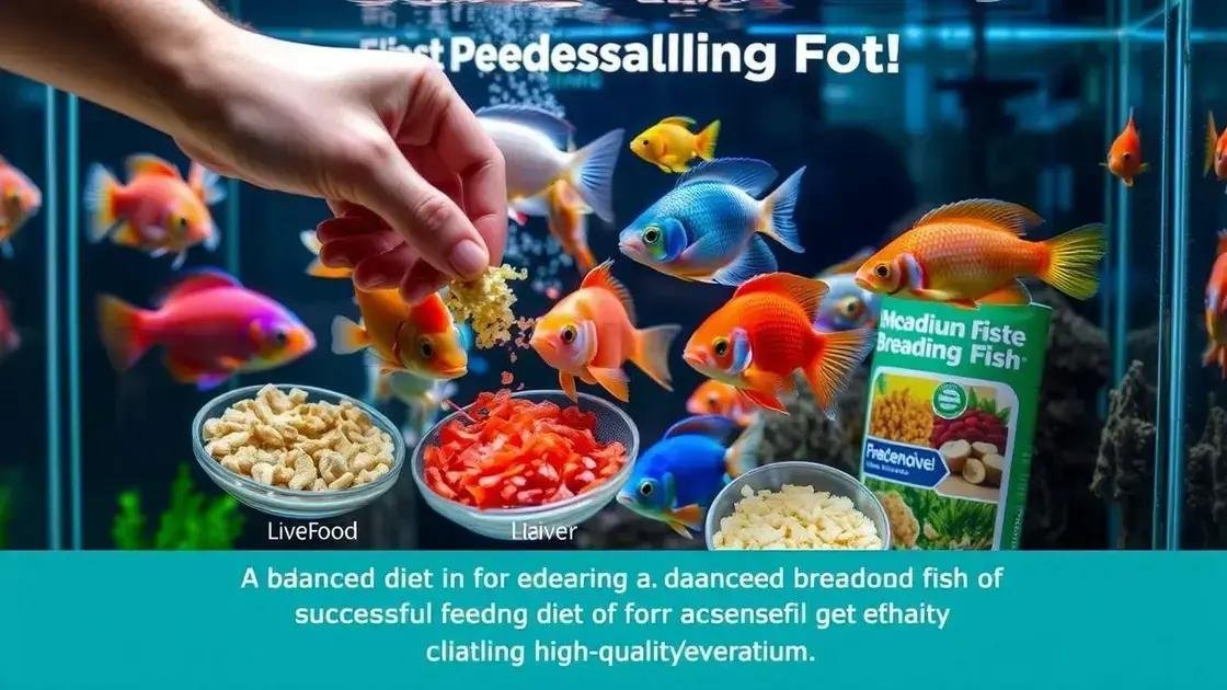 Alimentação adequada para peixes reprodutores