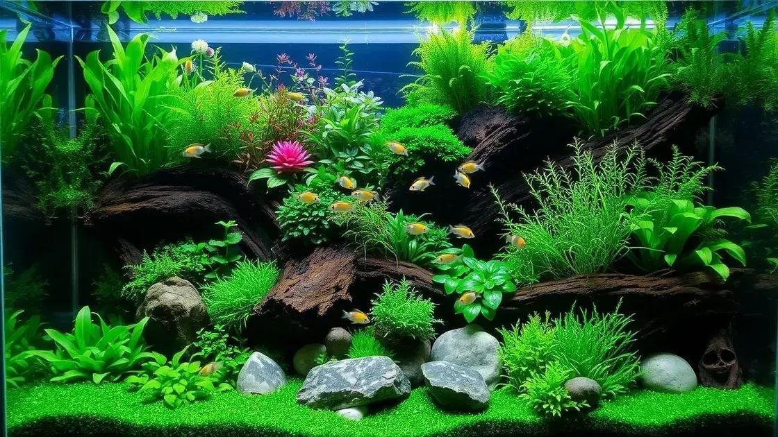 Como escolher plantas e decoração para o aquário