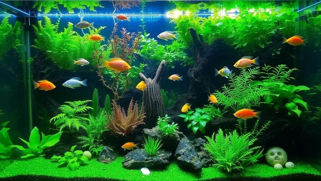 Como integrar plantas com peixes no aquário