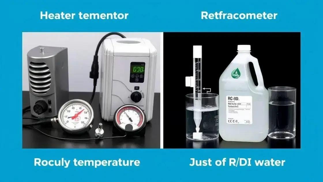 Ajustando a temperatura e salinidade