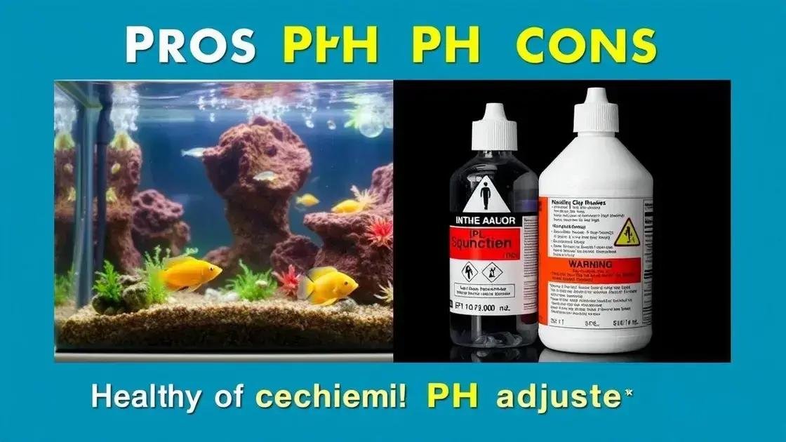 Ajustes químicos de pH: prós e contras