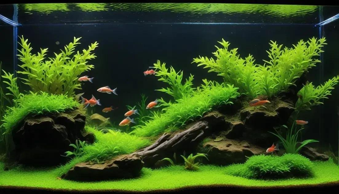 Habitat ideal para guppies endler