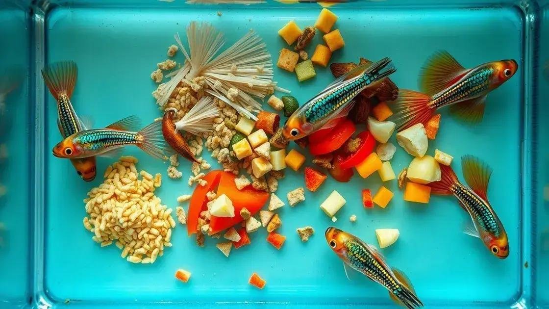 Alimentação adequada do guppy moscow