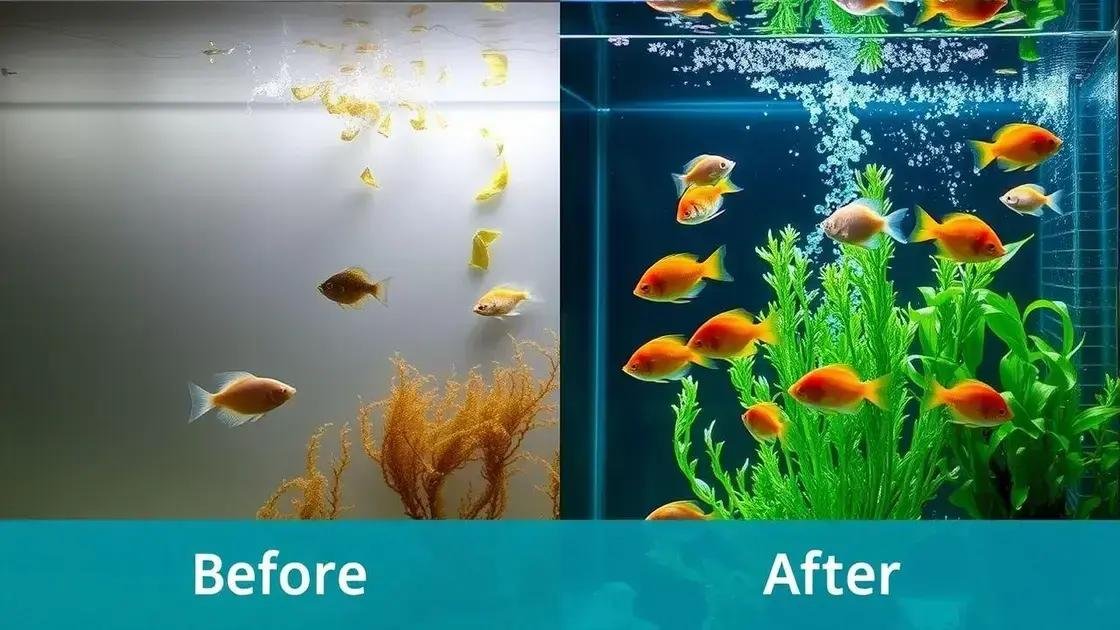 O impacto da troca de água nos peixes