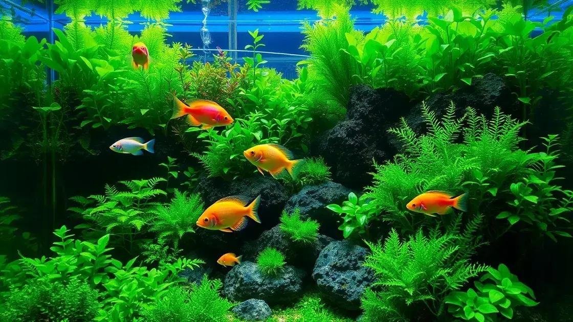 a importância das plantas naturais no equilíbrio do aquário