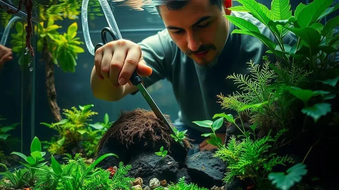 Como fazer manutenção sem interferir no ecossistema do aquário