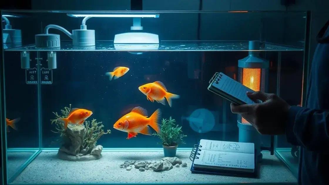 cuidados essenciais durante o tratamento de peixes doentes
