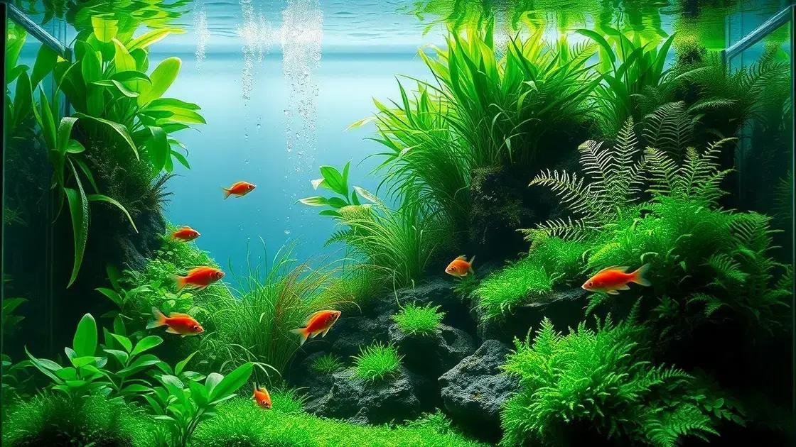 Plantas aquáticas que beneficiam peixes de água doce